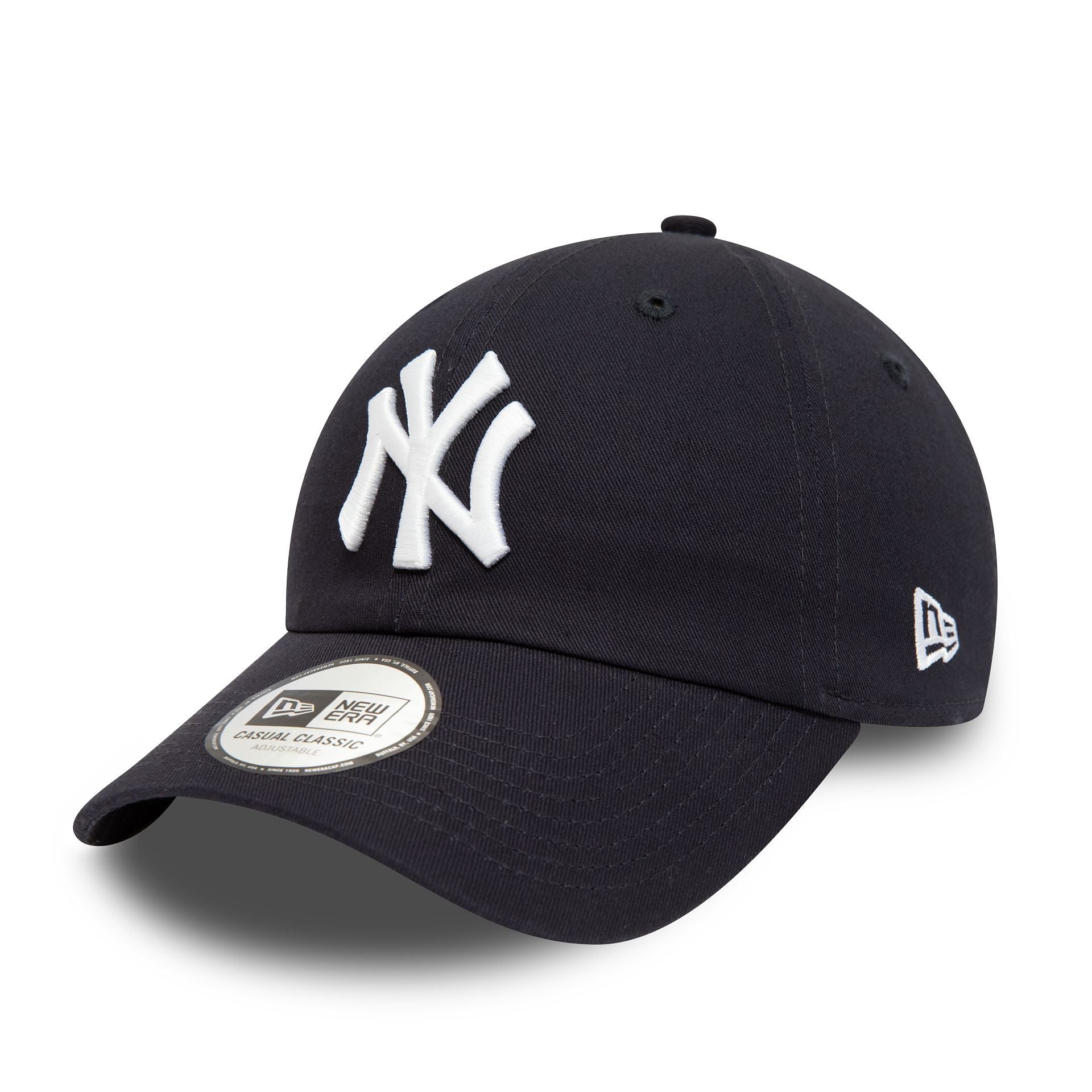 This is a New York Yankees League Essential Navy 9TWENTY Adjustable Cap 1