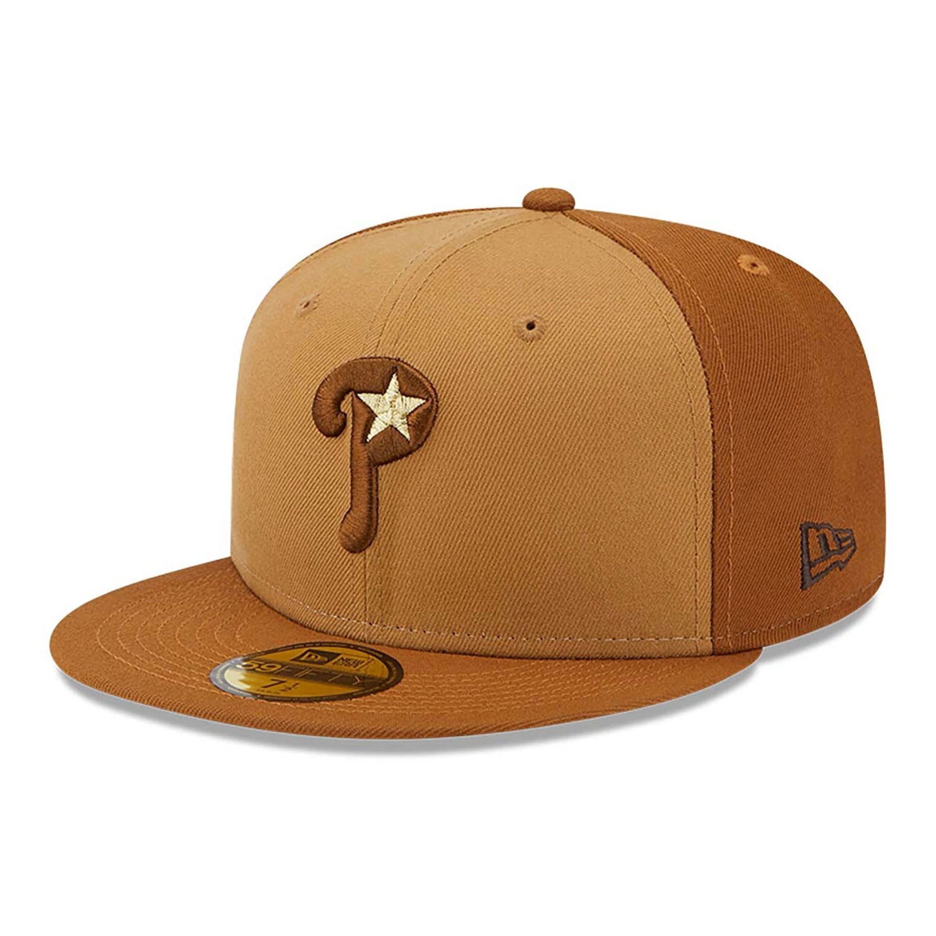 This is a Philadelphia Phillies Tri Tone Brown 59FIFTY Fitted Cap 3