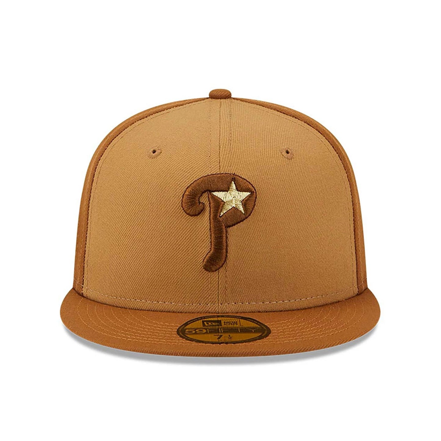 This is a Philadelphia Phillies Tri Tone Brown 59FIFTY Fitted Cap 7