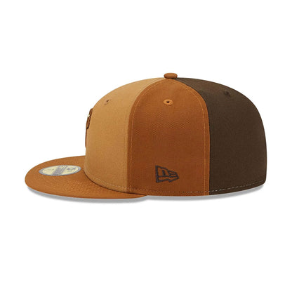 This is a Philadelphia Phillies Tri Tone Brown 59FIFTY Fitted Cap 4