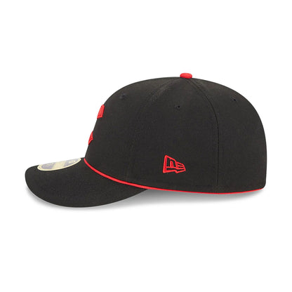 This is a Cincinnati Reds MLB City Connect 2024 Black Low Profile 59FIFTY Fitted Cap 6