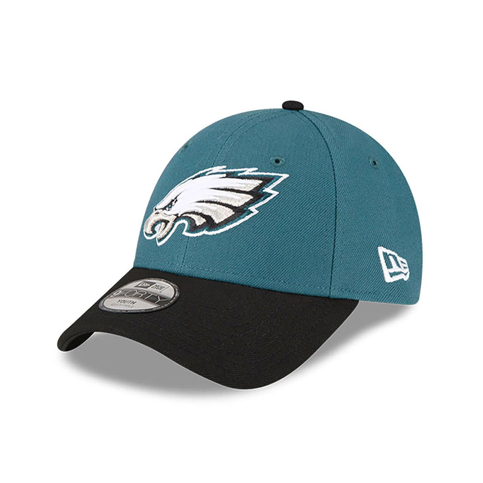 This is a Philadelphia Eagles Youth NFL The League Dark Green 9FORTY Adjustable Cap 1