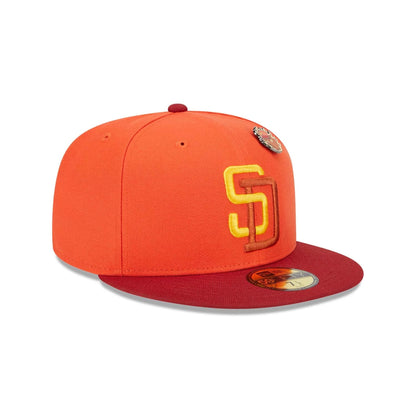 This is a San Diego Padres Outer Space Orange 59FIFTY Fitted Cap 3