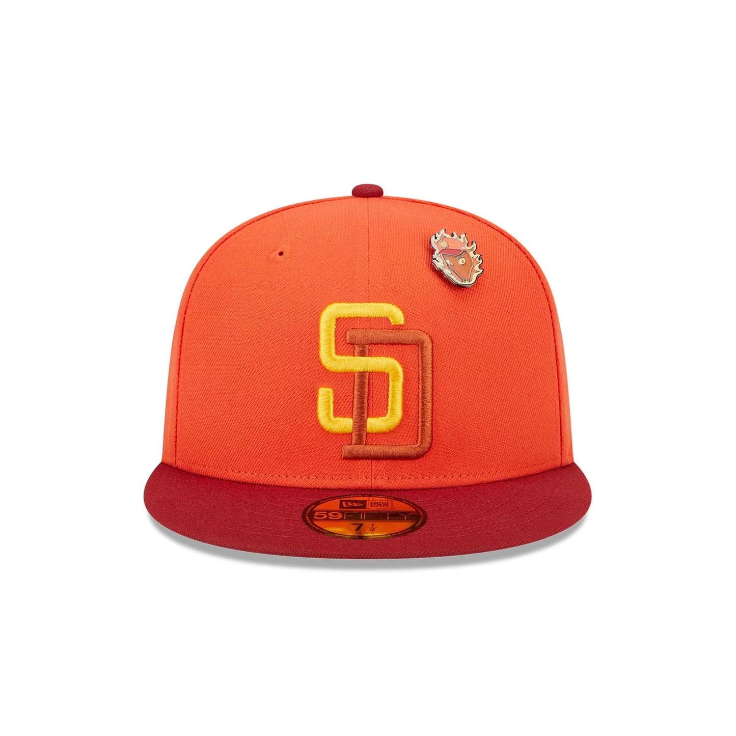 This is a San Diego Padres Outer Space Orange 59FIFTY Fitted Cap 4