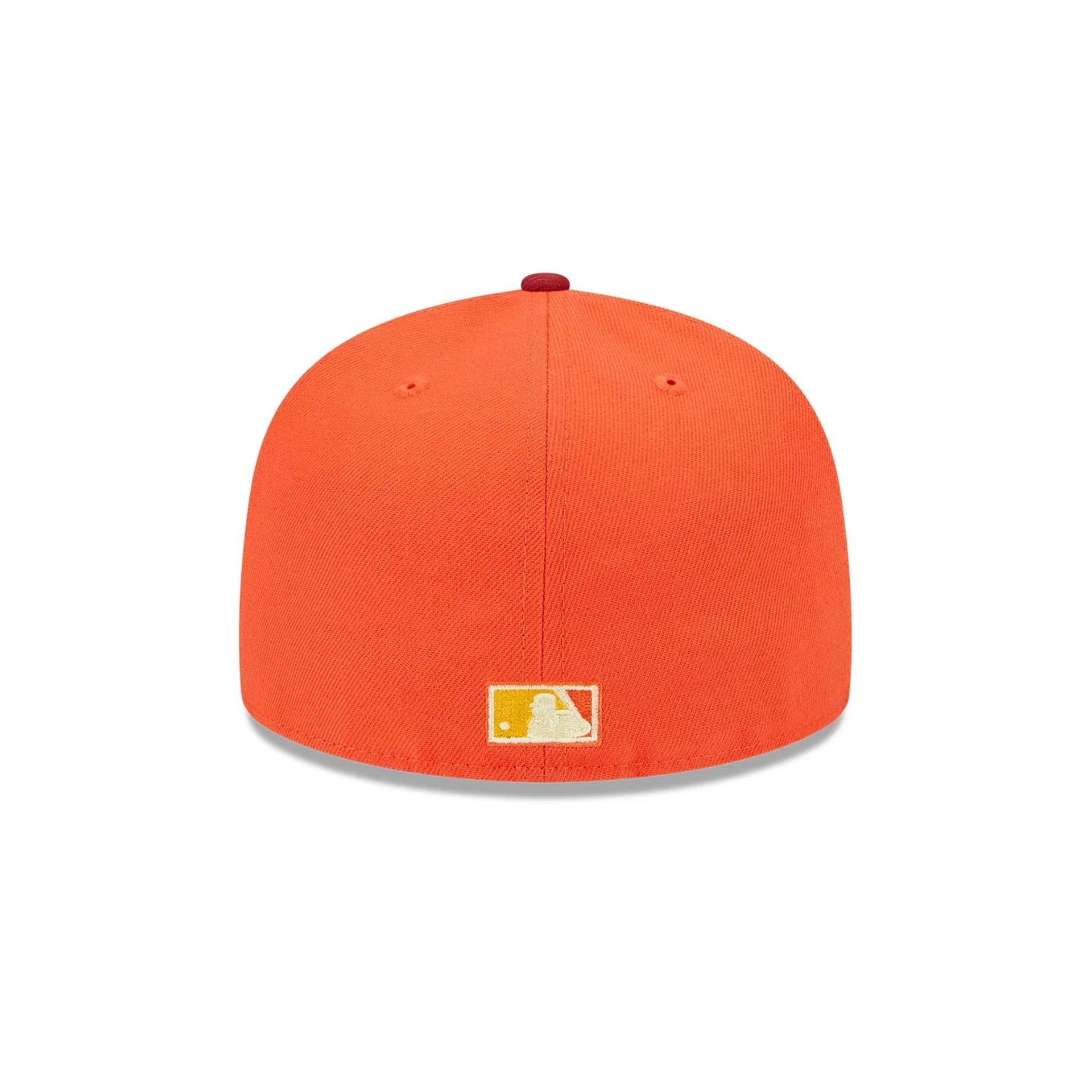 This is a San Diego Padres Outer Space Orange 59FIFTY Fitted Cap 7