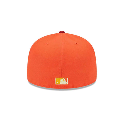 This is a San Diego Padres Outer Space Orange 59FIFTY Fitted Cap 7