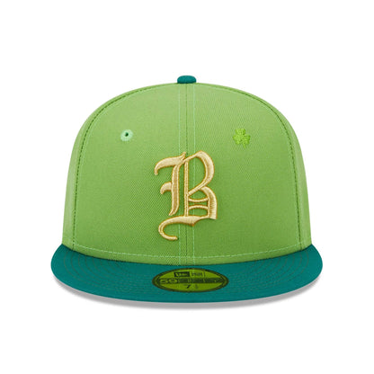 This is a Atlanta Braves Lucky Streak Green 59FIFTY Fitted Cap 3