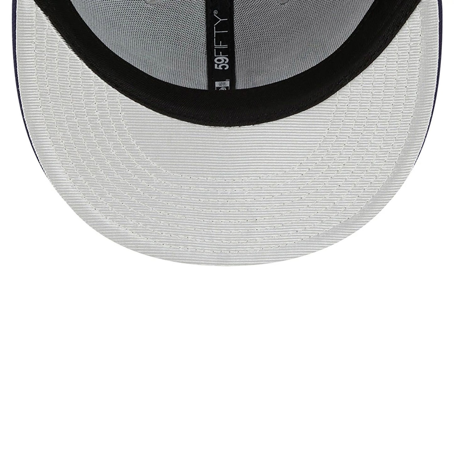 This is a Milwaukee Brewers Metallic City Grey 59FIFTY Fitted Cap 2