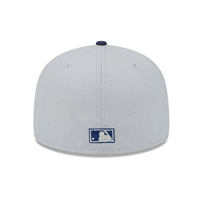 This is a Milwaukee Brewers Metallic City Grey 59FIFTY Fitted Cap 6