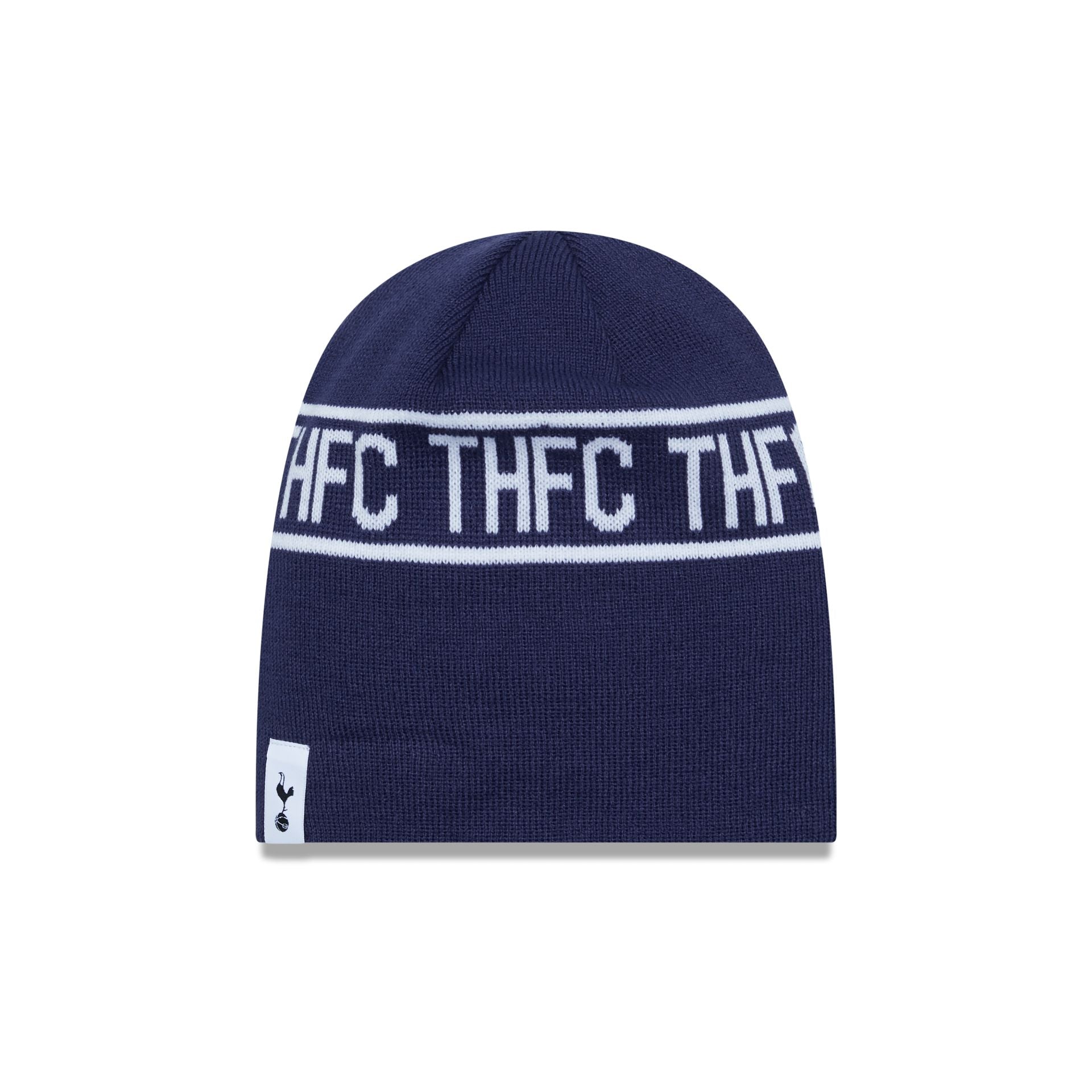 This is a Tottenham Hotspur FC Navy Cuff Knit Beanie Hat 1