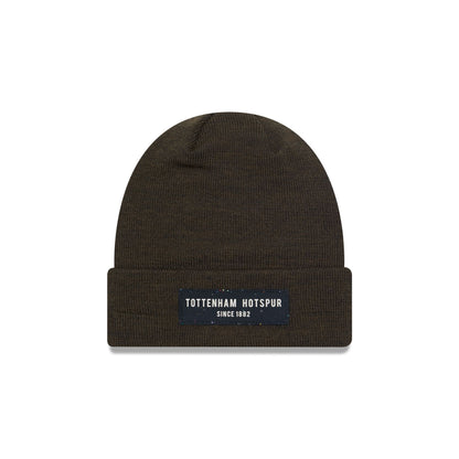 This is a Tottenham Hotspur FC Polylana® Brown Cuff Knit Beanie Hat 1