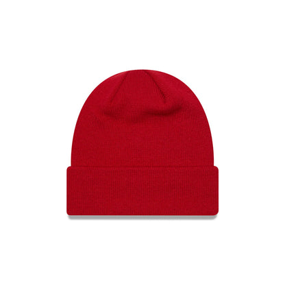 This is a AC Milan Red Cuff Knit Beanie Hat 2