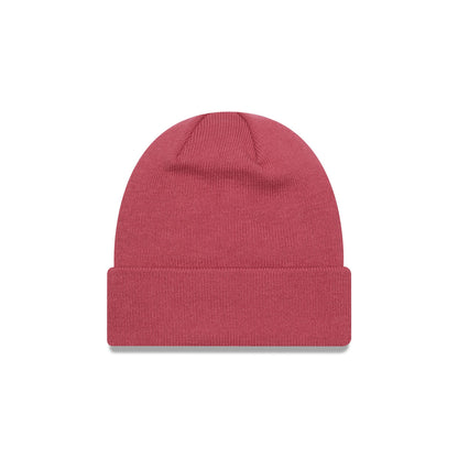 This is a Manchester United FC Pink Cuff Knit Beanie Hat 3