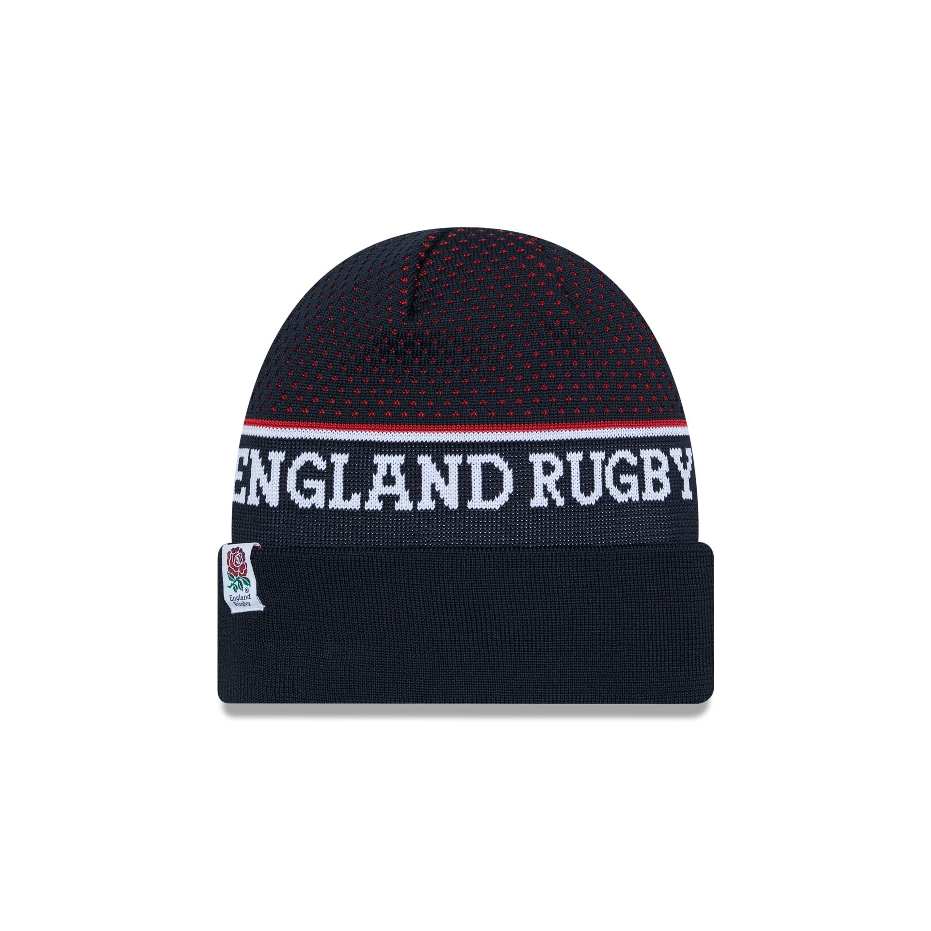 This is a Rugby Football Union Navy Cuff Knit Beanie Hat 2