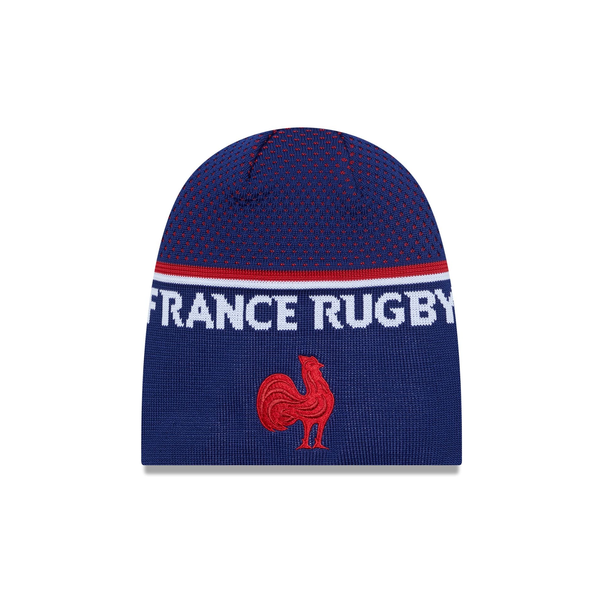 This is a French Federation Of Rugby Navy Cuff Knit Beanie Hat 3