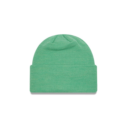 This is a LA Dodgers Wide Rib Green Womens Cuff Knit Beanie Hat 2