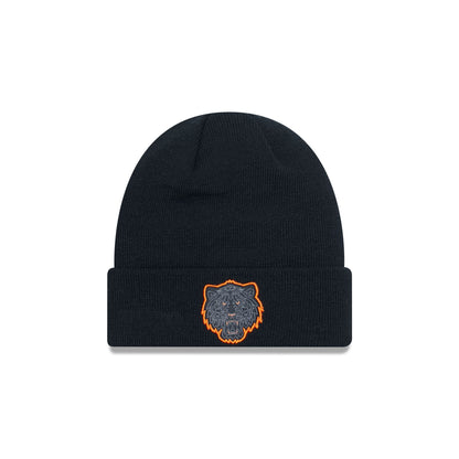 This is a Detroit Tigers Detroit Pack Black Cuff Knit Beanie Hat 1