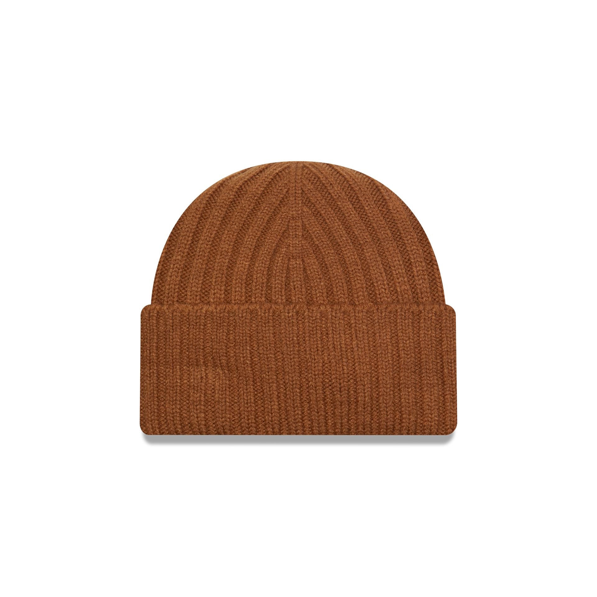 This is a New Era Short Rib Brown Cuff Knit Beanie Hat 1