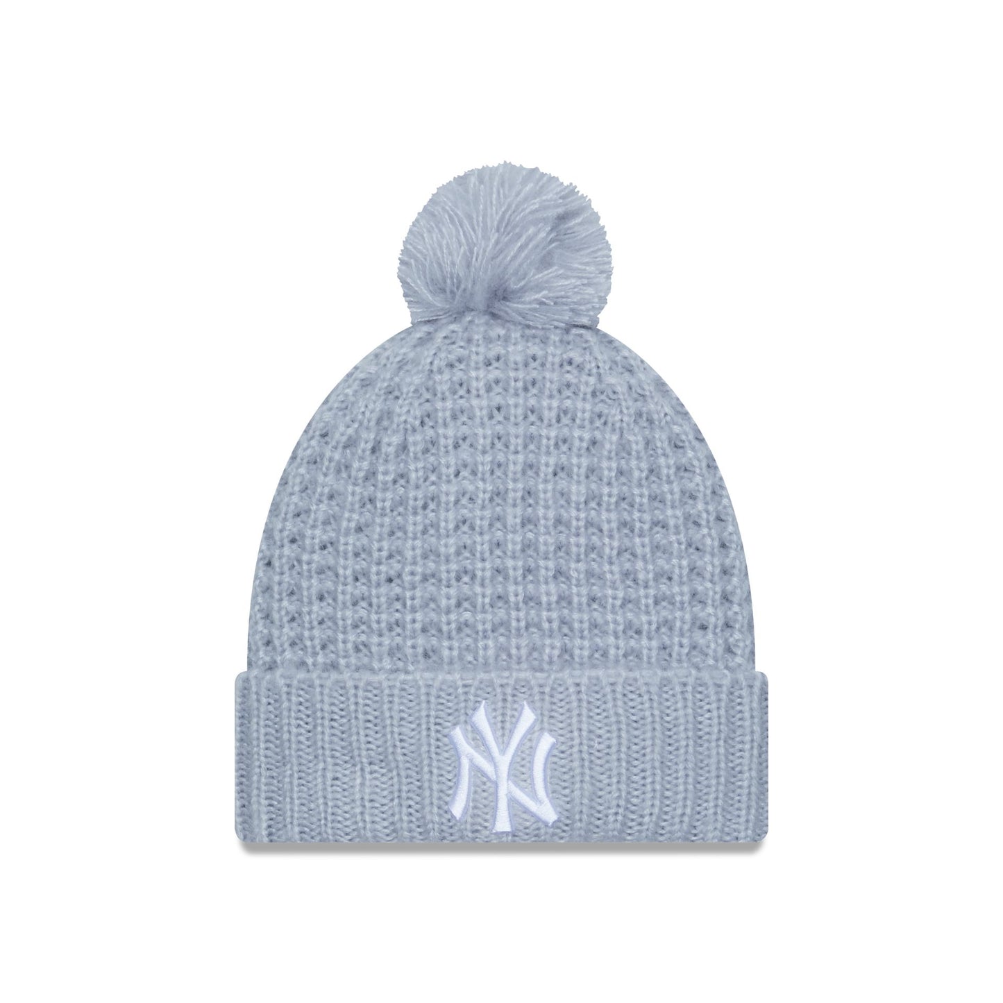 This is a New York Yankees Cosy Pom Womens Blue Beanie 1