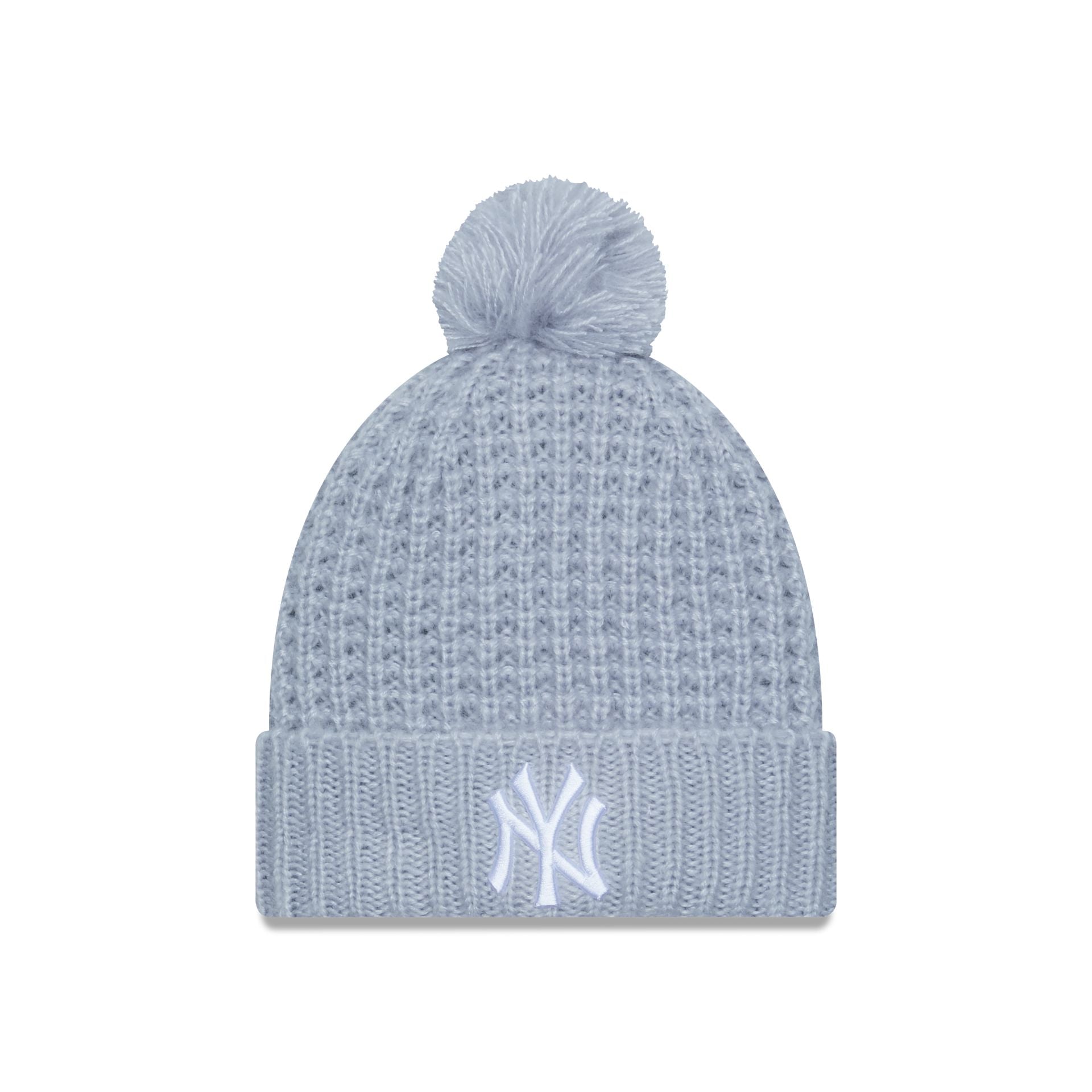 This is a New York Yankees Cosy Pom Womens Blue Beanie 3