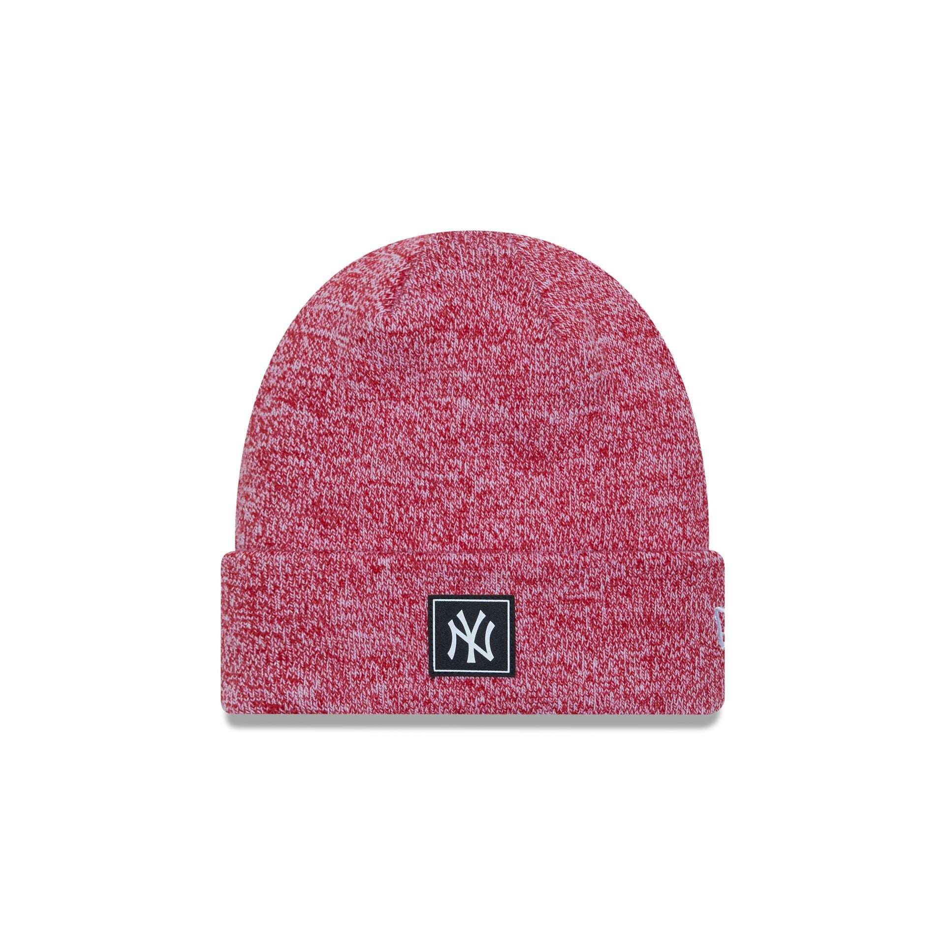 This is a New York Yankees Team Red Cuff Knit Beanie Hat 1