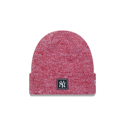 This is a New York Yankees Team Red Cuff Knit Beanie Hat 3