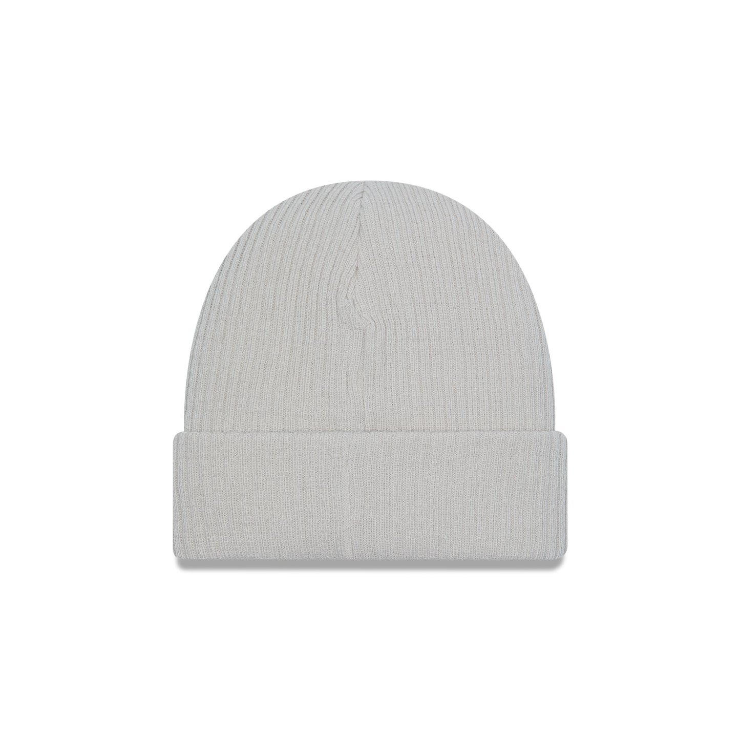 This is a New Era Light Beige Cuff Knit Beanie Hat 2