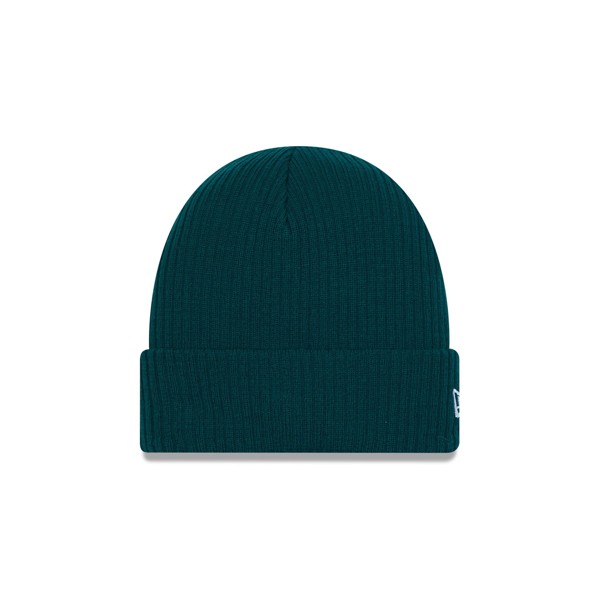 This is a New Era Dark Green Cuff Knit Beanie Hat 1