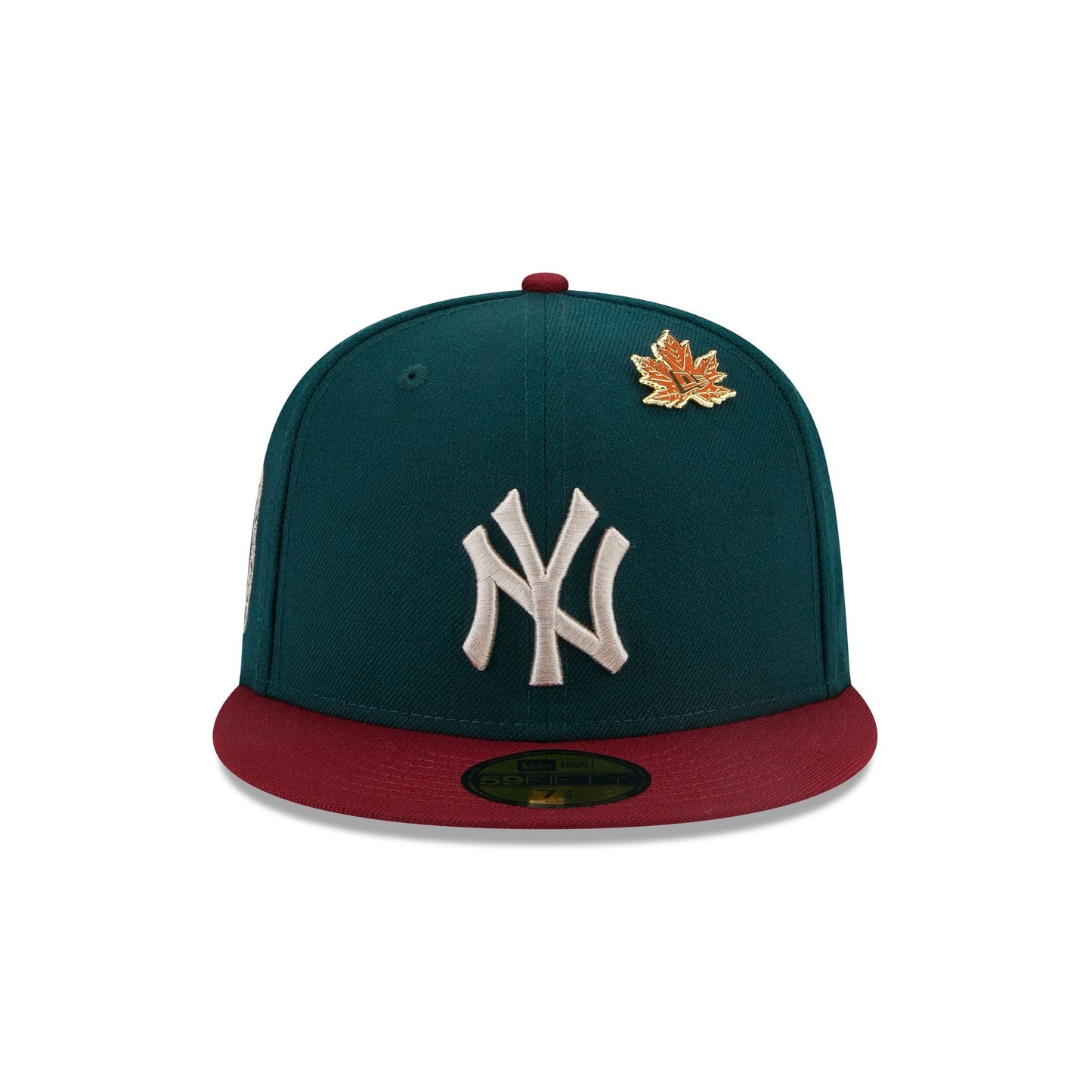 This is a New York Yankees MLB Contrast World Series Dark Green 59FIFTY Fitted Cap 3