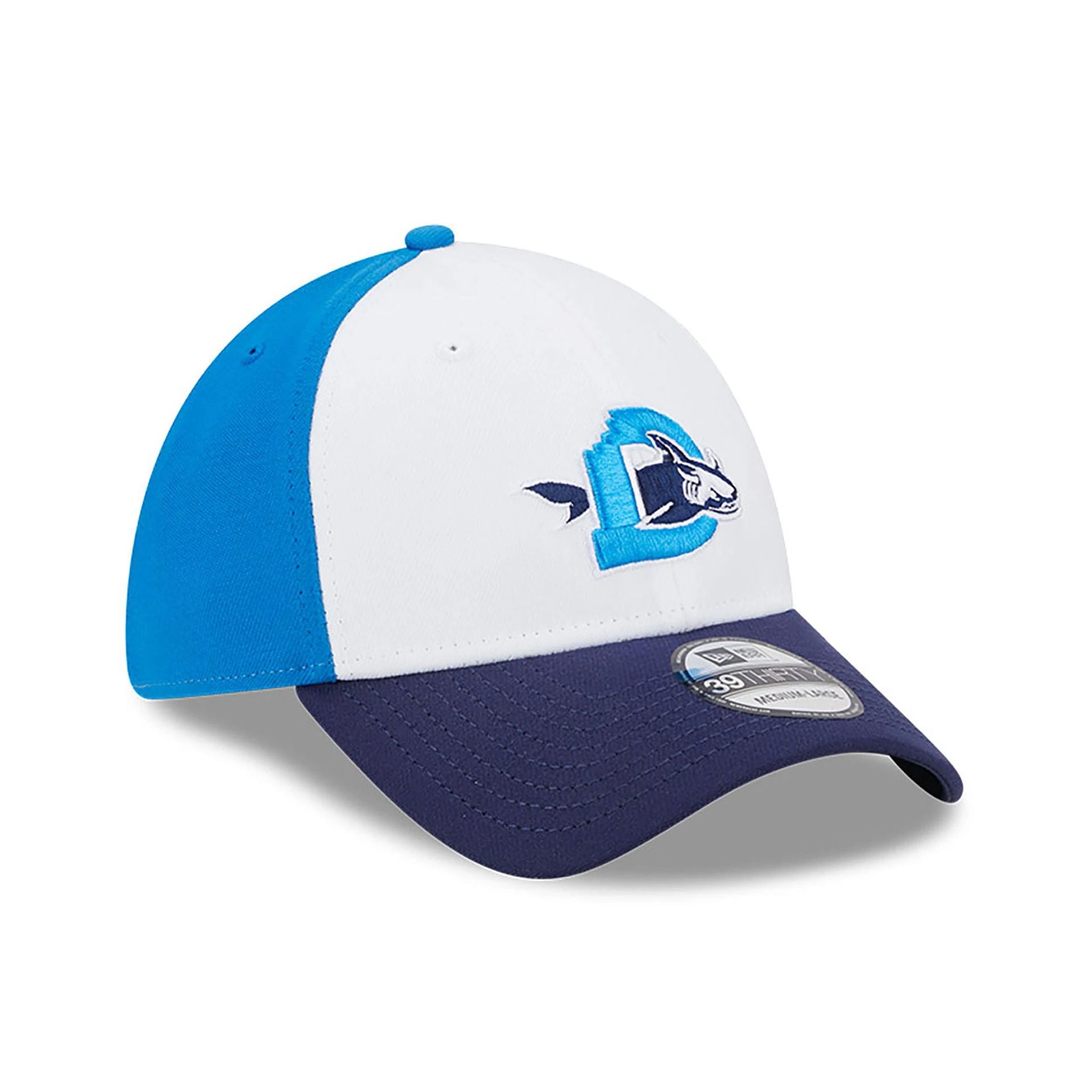 This is a Durham Bulls MiLB Theme Night Blue 39THIRTY Stretch Fit Cap 4