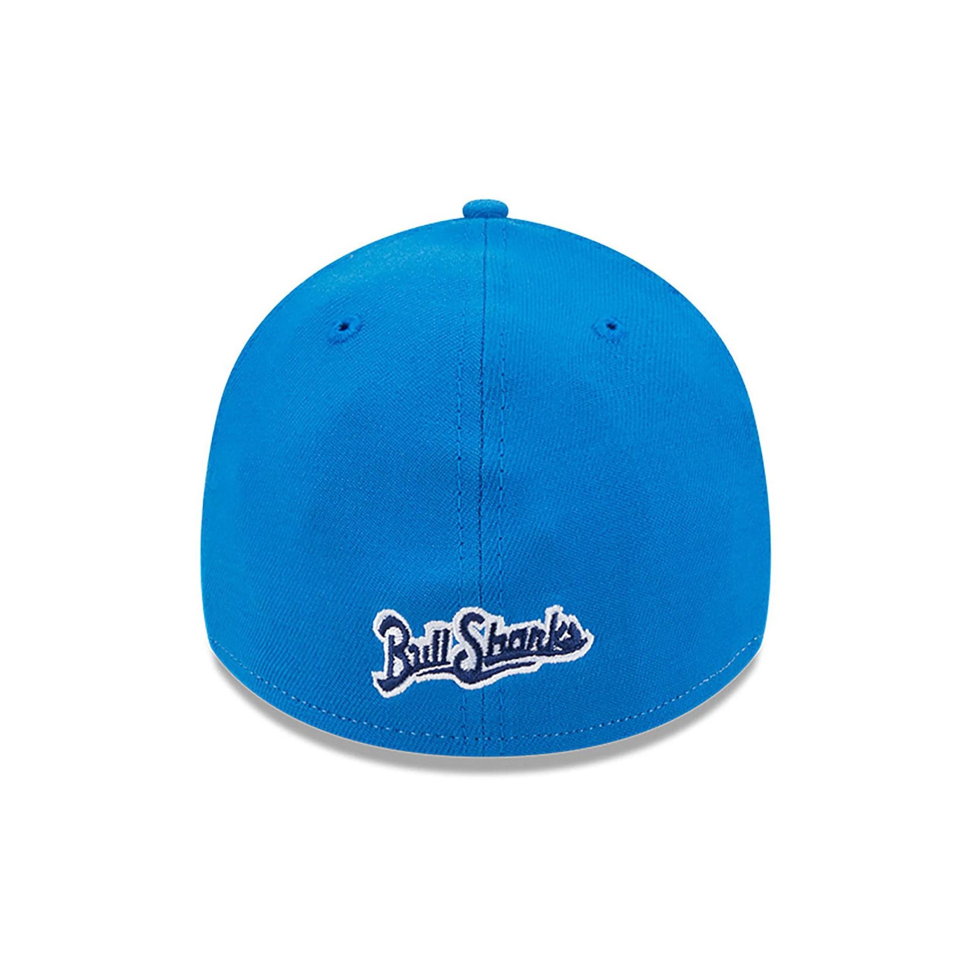 This is a Durham Bulls MiLB Theme Night Blue 39THIRTY Stretch Fit Cap 5