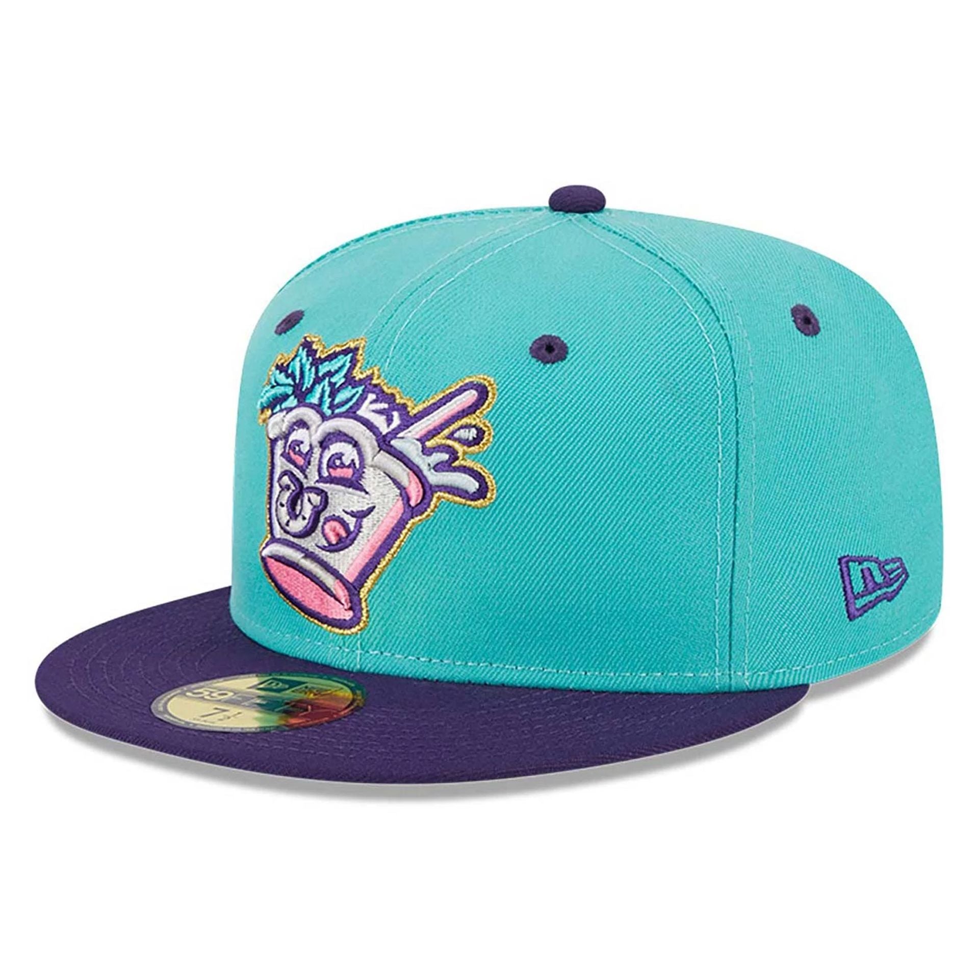 This is a Louisville Bats MiLB Theme Nights Blue 59FIFTY Fitted Cap 1