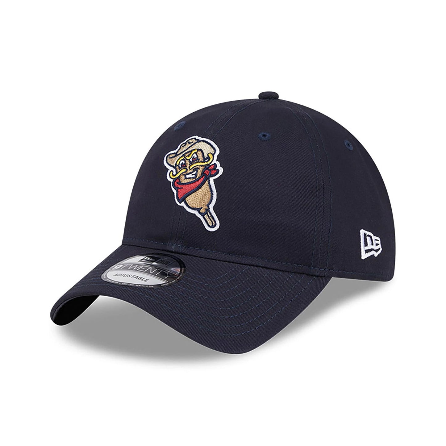 This is a Frisco Rough Riders MiLB Theme Nights Navy 9TWENTY Adjustable Cap 1