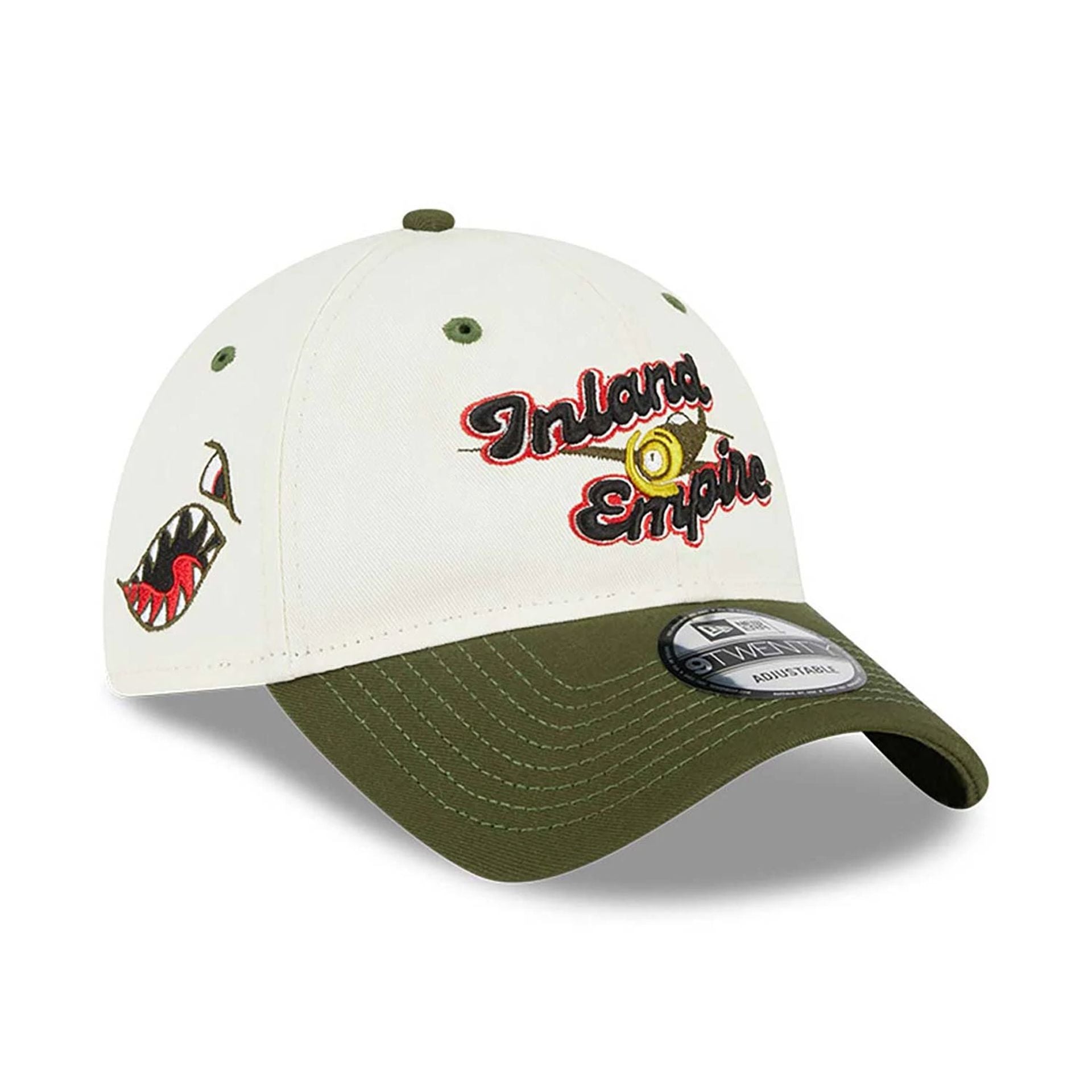 This is a Inland Empire 66Ers MiLB Theme Nights White 9TWENTY Adjustable Cap 3