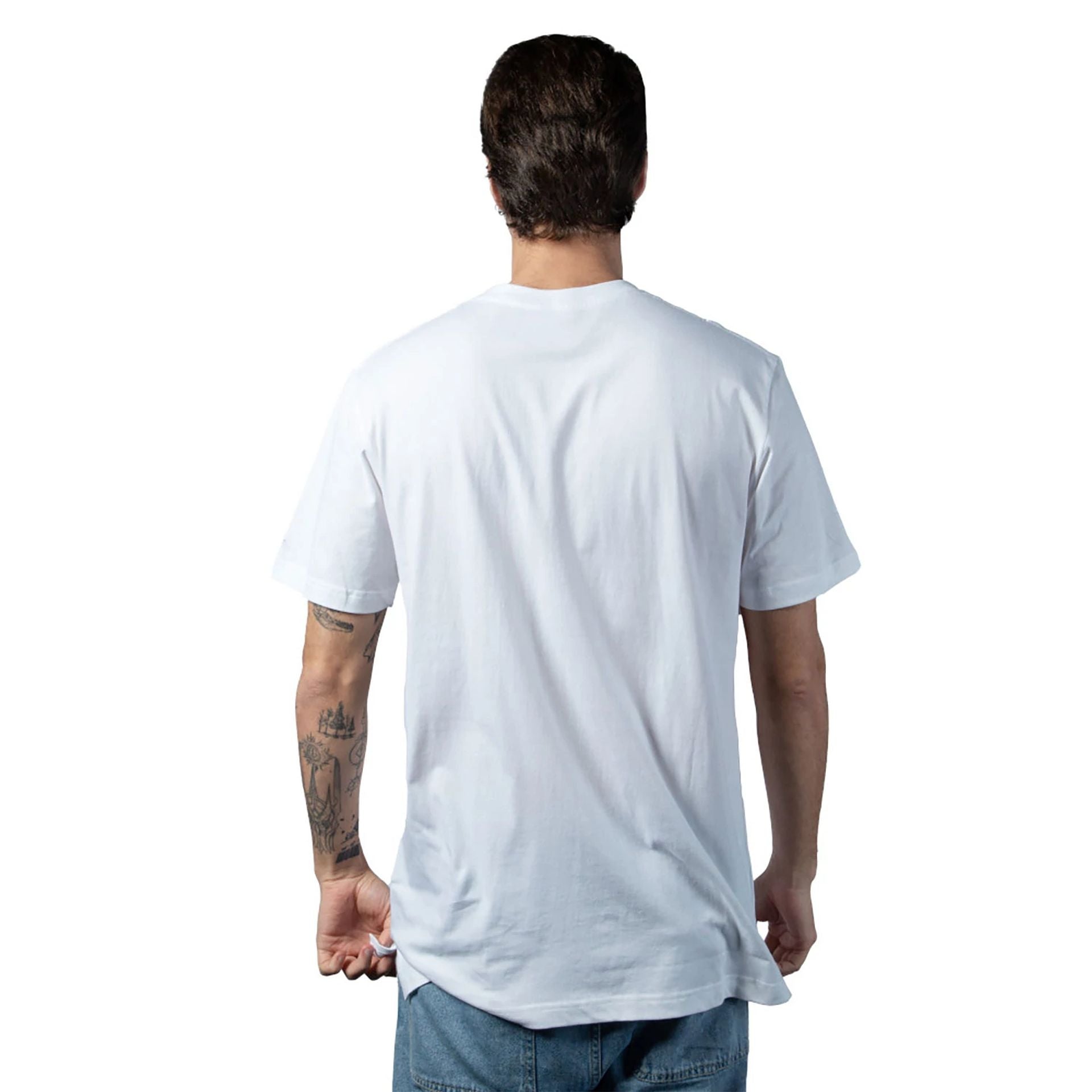 The Male model is wearing Washington Commanders NFL Sideline 2023 White T-Shirt 2