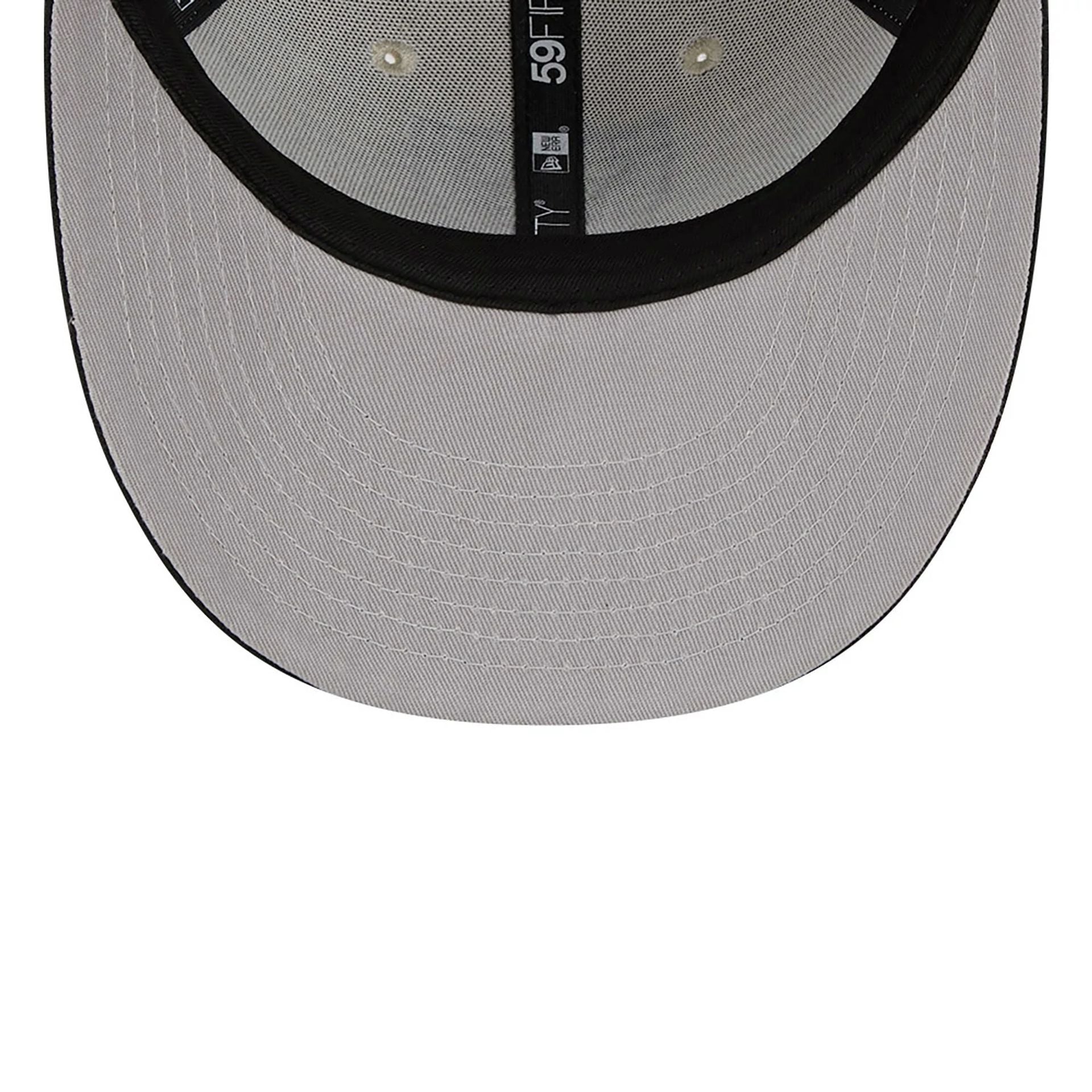 This is a Las Vegas Raiders NFL Sideline 2023 Black 59FIFTY Low Profile Cap 2