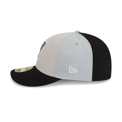 This is a Las Vegas Raiders NFL Sideline 2023 Black 59FIFTY Low Profile Cap 4