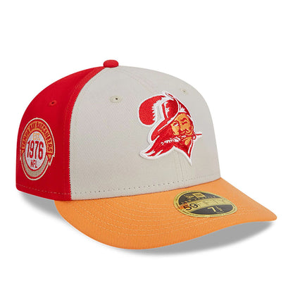 This is a Tampa Bay Buccaneers NFL Sideline 2023 Orange 59FIFTY Low Profile Cap 4