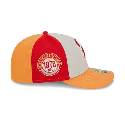 This is a Tampa Bay Buccaneers NFL Sideline 2023 Orange 59FIFTY Low Profile Cap 7