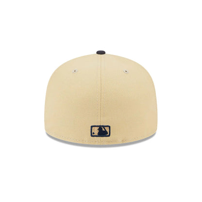 This is a Boston Red Sox Illusion Light Beige 59FIFTY Fitted cap 6