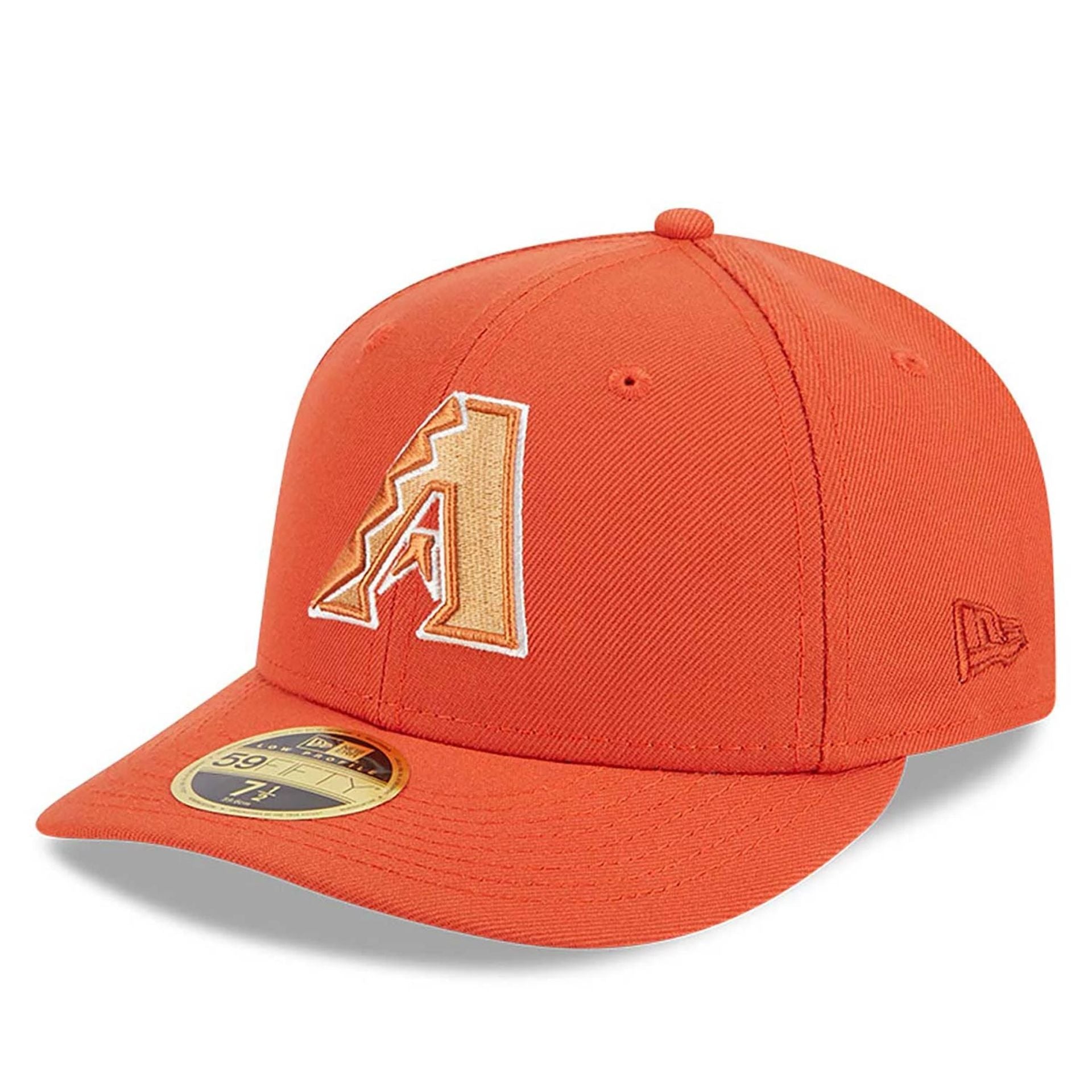 This is a Arizona Diamondbacks Repreve Orange Low Profile 59FIFTY Fitted Cap 1