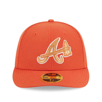 This is a Atlanta Braves Repreve Orange Low Profile 59FIFTY Fitted Cap 3