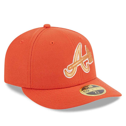 This is a Atlanta Braves Repreve Orange Low Profile 59FIFTY Fitted Cap 4