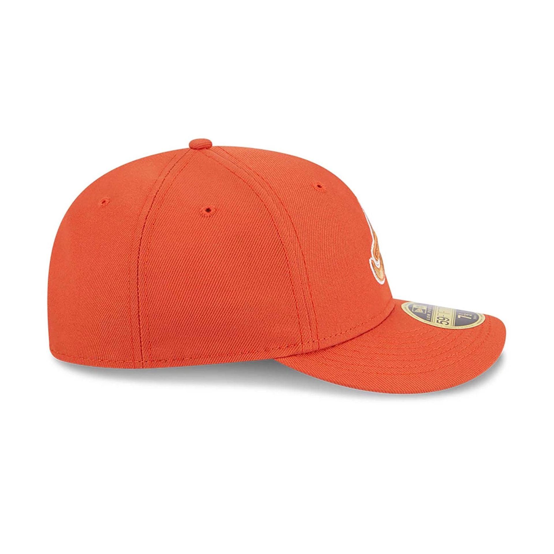 This is a Atlanta Braves Repreve Orange Low Profile 59FIFTY Fitted Cap 6