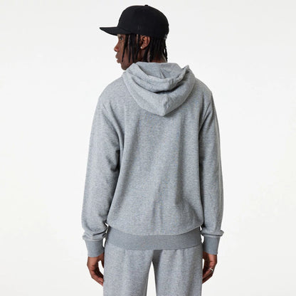 The Male model is wearing New York Yankees MLB Essential Grey Full Zip Hoodie 7