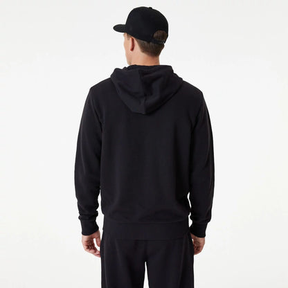 The Male model is wearing New York Yankees MLB Essential Black Full Zip Hoodie 7