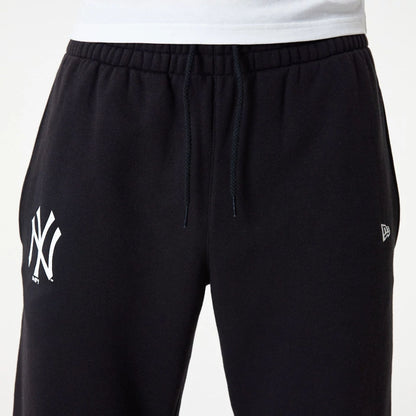 The Male model is wearing New York Yankees MLB Essential Black Joggers 6