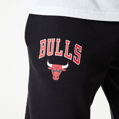 The Male model is wearing Chicago Bulls NBA Essential Black Joggers 5