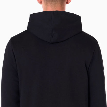 The Male model is wearing NFL Shield Logo NFL Black Pullover Hoodie 6