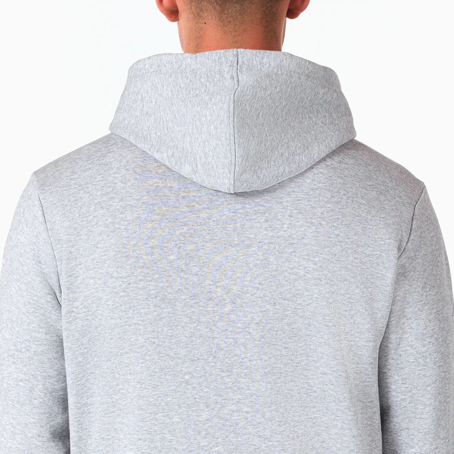 The Male model is wearing NFL Shield Logo NFL Grey Pullover Hoodie 3